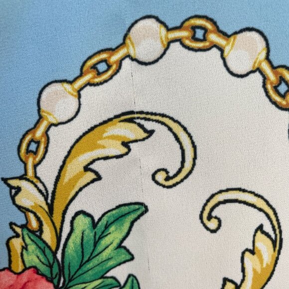 Belle Kim Gravel Womens Plus 3X Floral Chain Poncho Top Vibrant Multicolor Shirt - Picture 9 of 13